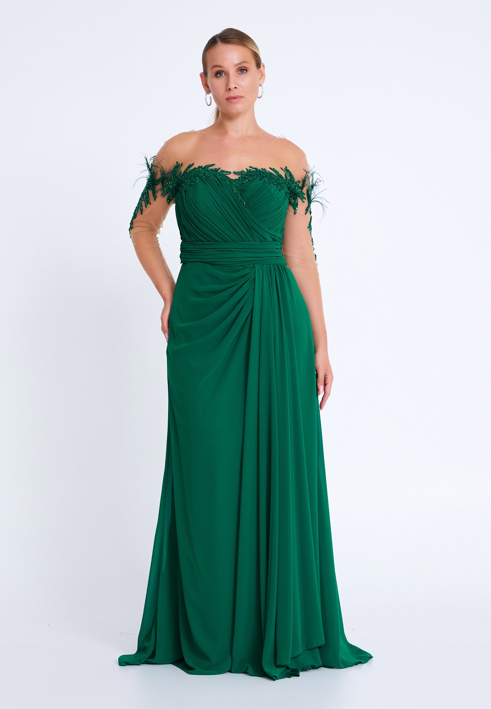 Mid-Length Maxi Chiffon Column Regular Wedding Guest Dress omn474 Mid-Length Maxi Chiffon Column Regular Wedding Guest Dress omn474