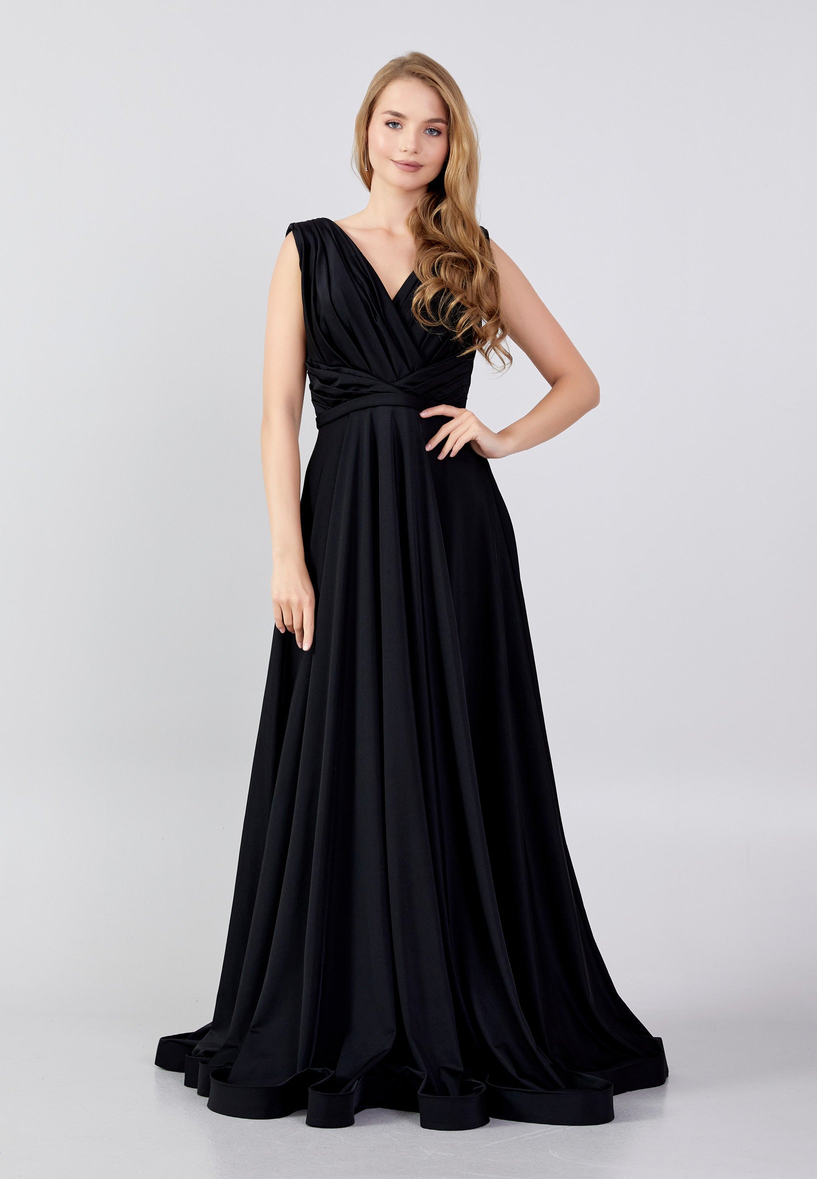 Long Sleeve High-Low Lycra Column Regular Casual Dress mis19570