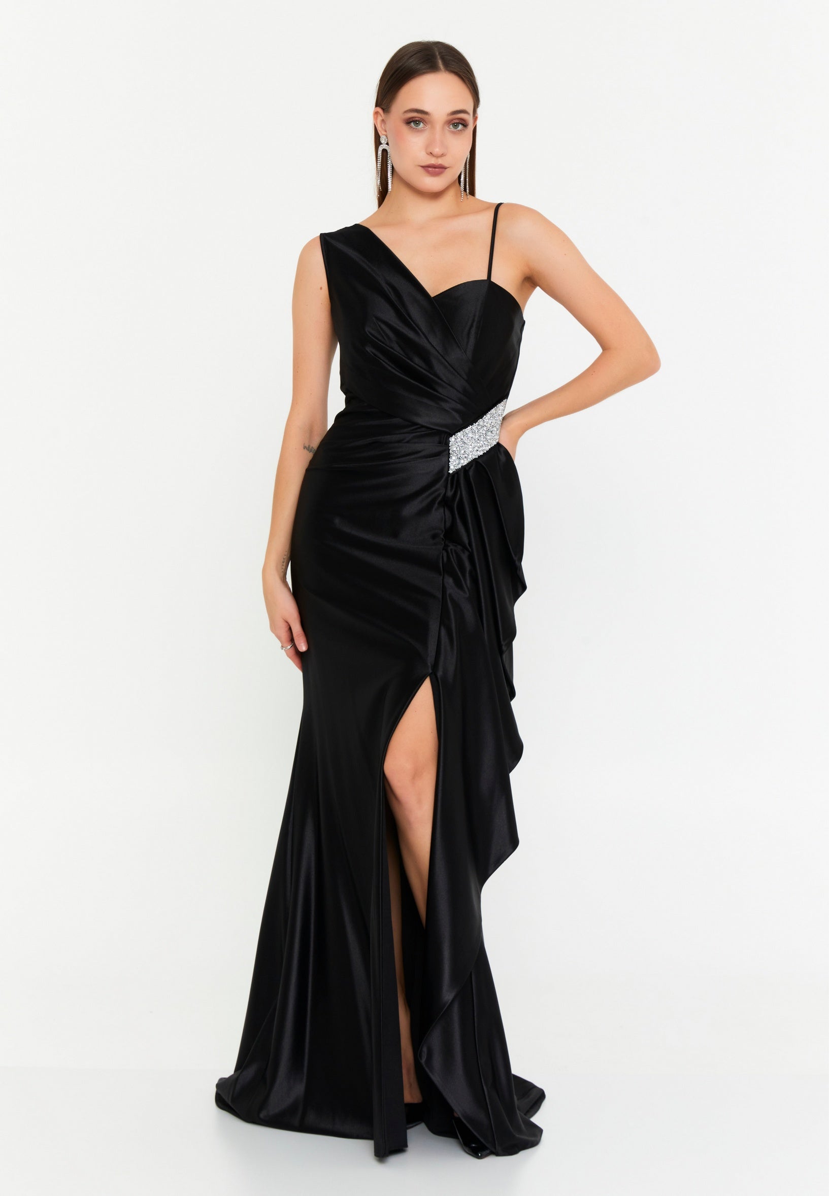 Sleeveless Maxi Lycra Mermaid Regular Wedding Guest Dress msp77150