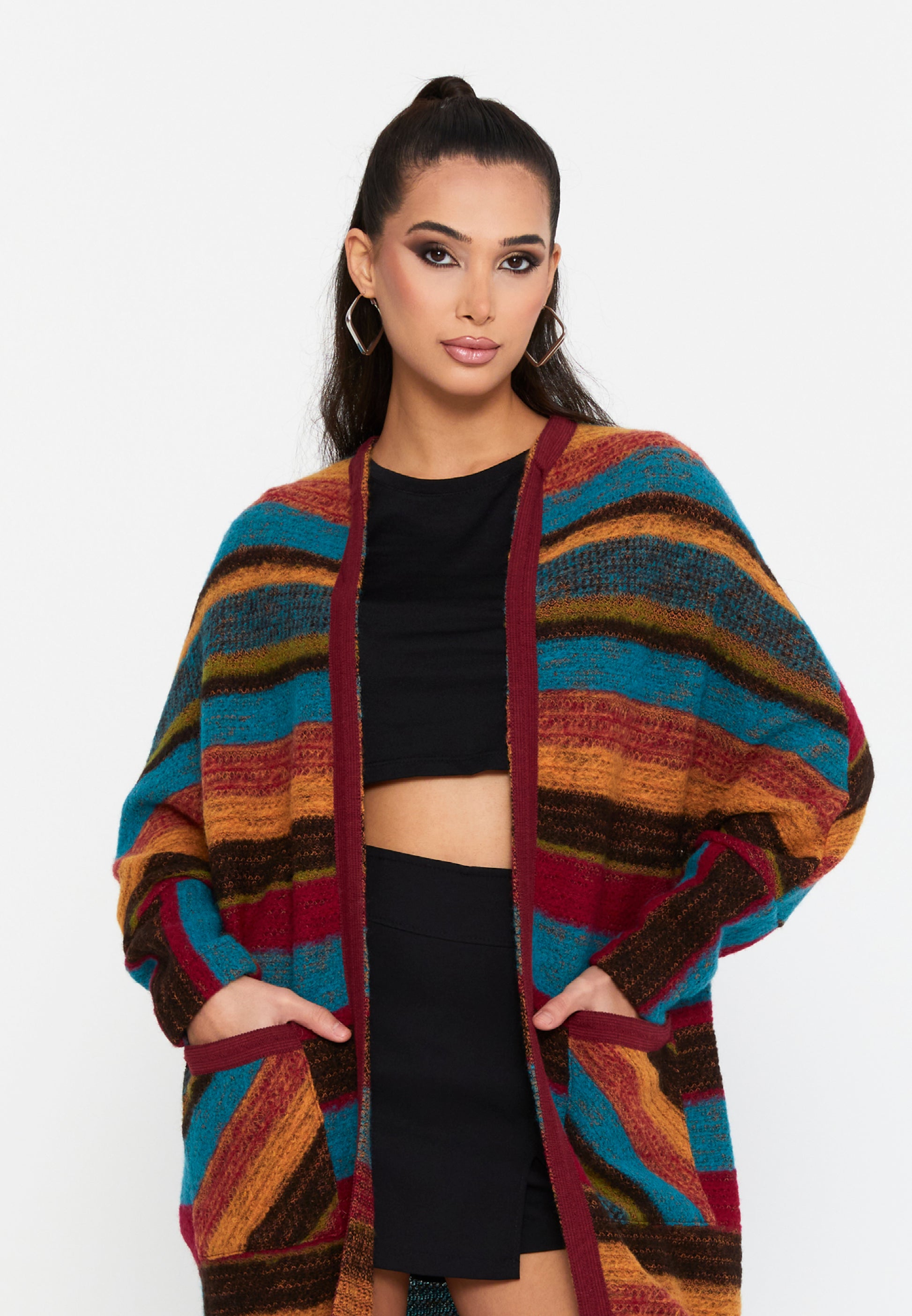 Long Sleeve Wool Regular Cardigan esl-dante - Cardigan - Istanbul Fashion Center