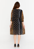 Long Sleeve Midi Chiffon Column Regular Casual Dress clf15391c - Casual Dress - Istanbul Fashion Center