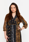 Long Sleeve Midi Chiffon Column Regular Casual Dress clf15391c - Casual Dress - Istanbul Fashion Center
