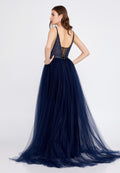 Sleeveless Maxi Tulle A - Line Regular Prom Dress aln1438 - Prom Dress - Istanbul Fashion Center