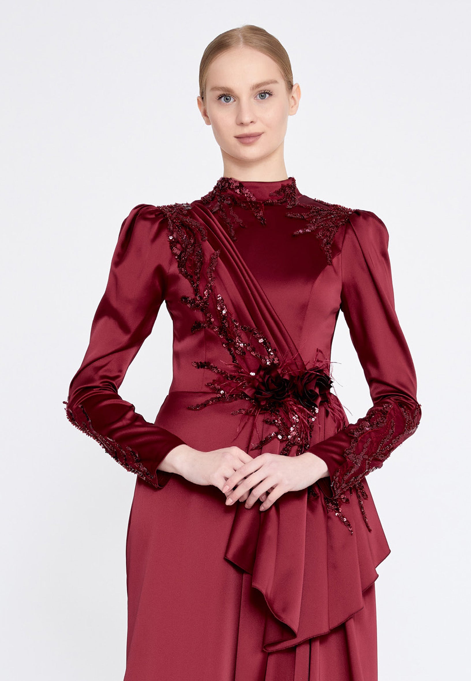 mermaid wedding guest dress with sleeves Mermaid / Trumpet Wedding Guest Dresses Plus Size Dress Cocktail Party etyou
