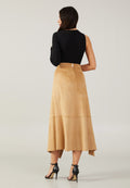 Midi Solid Color Regular Skirt qml21k5712 - Skirt - Istanbul Fashion Center
