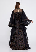 Long Sleeve Maxi Chiffon Mermaid Regular Prom Dress mtn2242 - Prom Dress - Istanbul Fashion Center