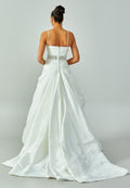 Sleeveless Maxi Satin Regular Wedding Dress enz11402 - Wedding Dress - Istanbul Fashion Center