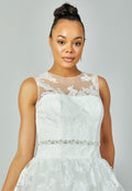 Sleeveless Maxi Tulle Regular Wedding Dress enz00594 - Wedding Dress - Istanbul Fashion Center