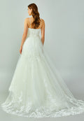 Sleeveless Maxi Tulle Regular Wedding Dress enz01193 - Wedding Dress - Istanbul Fashion Center