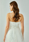 Sleeveless Maxi Tulle Regular Wedding Dress enz01193 - Wedding Dress - Istanbul Fashion Center