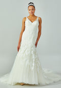 Sleeveless Maxi Lace Regular Wedding Dress enz00749 - Wedding Dress - Istanbul Fashion Center