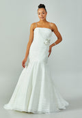 Strapless Maxi Tulle Regular Wedding Dress enz00220 - Wedding Dress - Istanbul Fashion Center