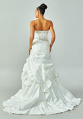 Strapless Maxi Satin Regular Wedding Dress enz00200 - Wedding Dress - Istanbul Fashion Center