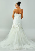 Strapless Maxi Tulle Regular Wedding Dress enz00233 - Wedding Dress - Istanbul Fashion Center