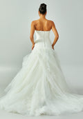 Strapless Maxi Tulle Regular Wedding Dress enz00151 - Wedding Dress - Istanbul Fashion Center