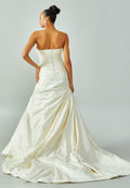 Strapless Maxi Satin Regular Wedding Dress enz00740 - Wedding Dress - Istanbul Fashion Center