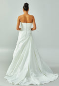 Strapless Maxi Satin Regular Wedding Dress enz00700 - Wedding Dress - Istanbul Fashion Center