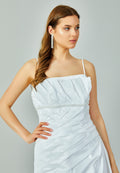 Sleeveless Maxi Polyester Regular Wedding Dress enz00704 - Wedding Dress - Istanbul Fashion Center