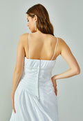 Sleeveless Maxi Polyester Regular Wedding Dress enz00704 - Wedding Dress - Istanbul Fashion Center