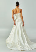 Sleeveless Maxi Satin Regular Wedding Dress enz97052 - Wedding Dress - Istanbul Fashion Center