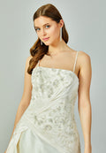 Sleeveless Maxi Polyester Regular Wedding Dress enz00308 - Wedding Dress - Istanbul Fashion Center