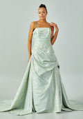 Sleeveless Maxi Tulle Regular Wedding Dress enz00311 - Wedding Dress - Istanbul Fashion Center