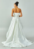 Strapless Maxi Satin Regular Wedding Dress enz00596 - Wedding Dress - Istanbul Fashion Center