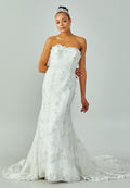 Strapless Maxi Lace Regular Wedding Dress enz00576 - Wedding Dress - Istanbul Fashion Center