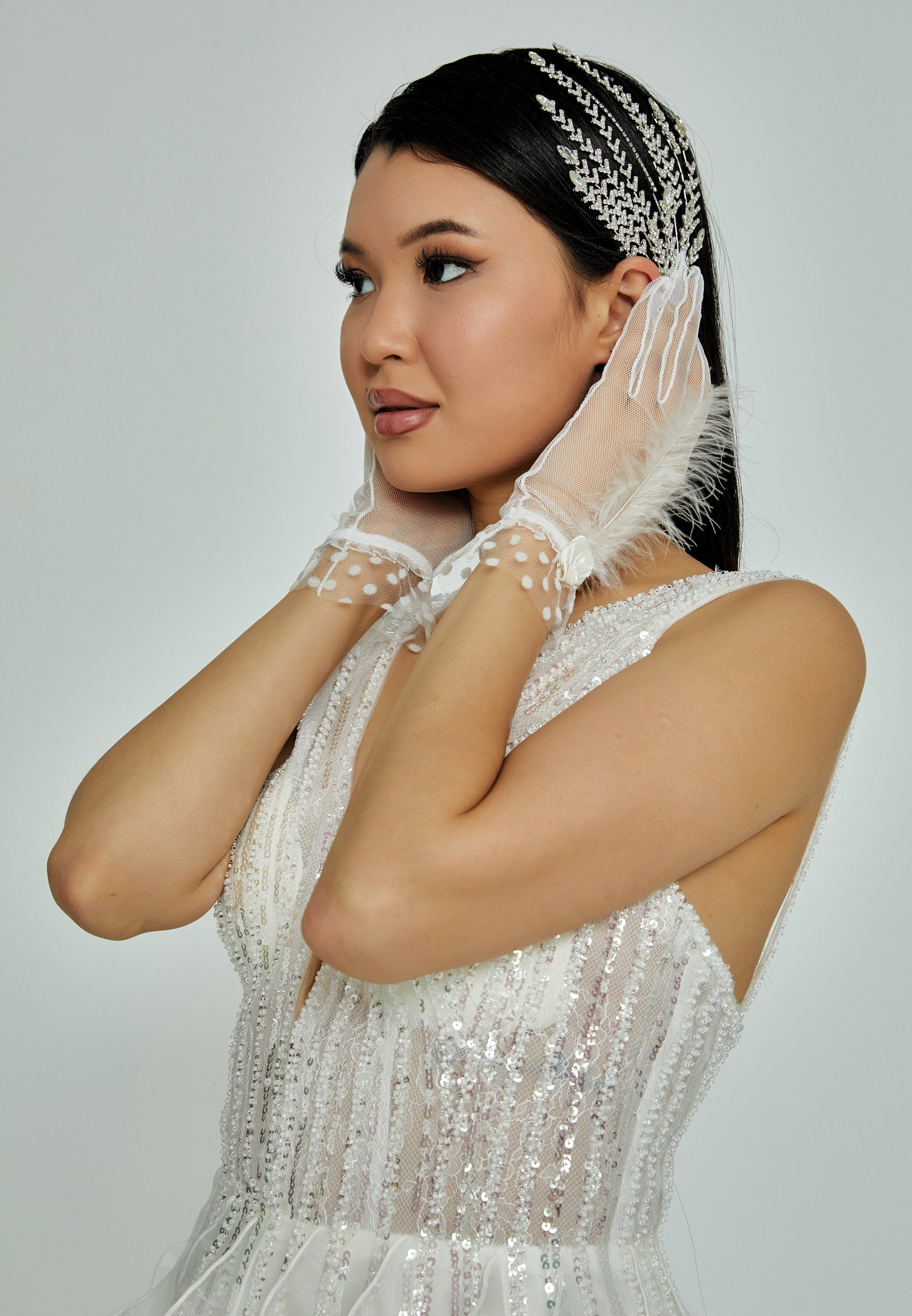 Crystal Bride Crown abbt-15 - Bridal Accessories - Istanbul Fashion Center