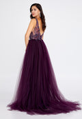 Sleeveless Maxi Tulle A - Line Regular Prom Dress aln1559 - Prom Dress - Istanbul Fashion Center