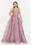 Sleeveless Maxi Lace A - Line Regular Prom Dress aln1530 - Prom Dress - Istanbul Fashion Center