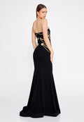 Sleeveless Maxi Crepe Mermaid Regular Wedding Guest Dress mtn2286 - Wedding Guest Dress - Istanbul Fashion Center