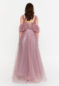 Off Shoulder Maxi Tulle A - Line Regular Prom Dress aln1571 - Prom Dress - Istanbul Fashion Center