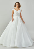 Sleeveless Maxi Tulle Regular Wedding Dress abbrabia - Wedding Dress - Istanbul Fashion Center