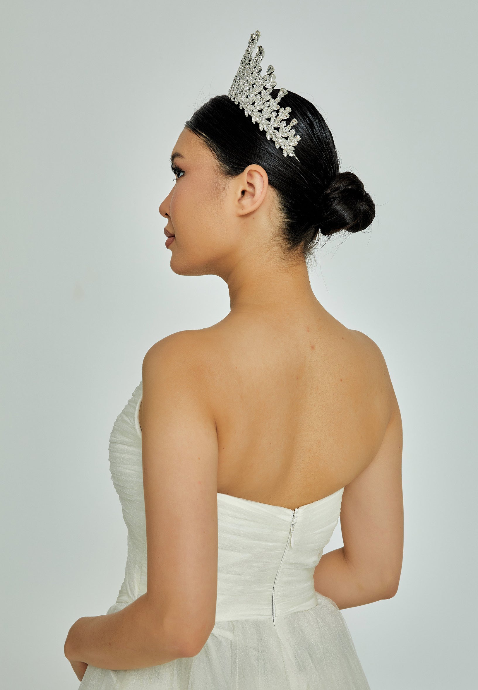 Crystal Bride Crown abat2312 - Bridal Accessories - Istanbul Fashion Center