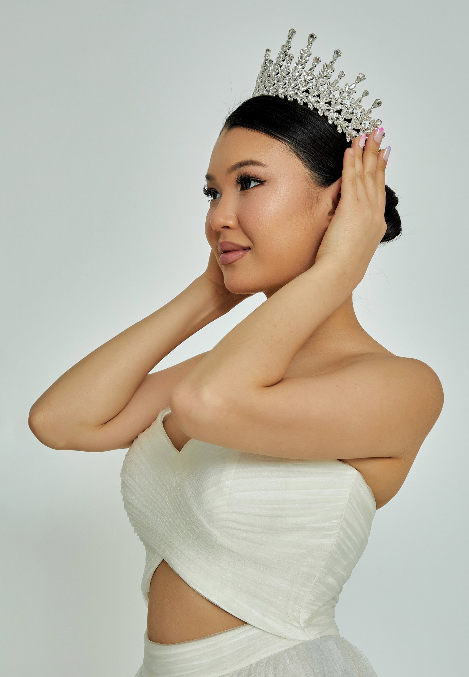 Crystal Bride Crown abat2312 - Bridal Accessories - Istanbul Fashion Center