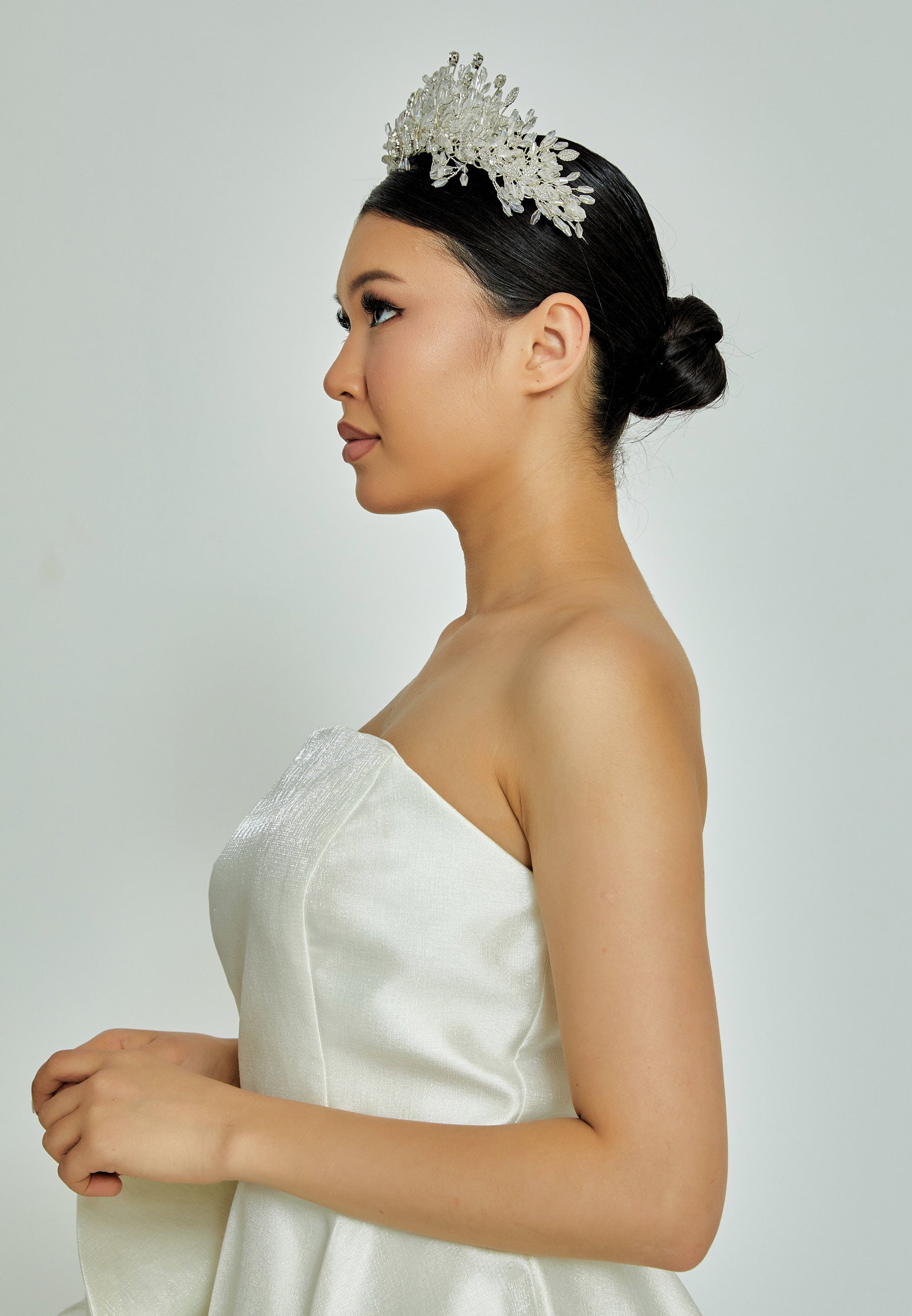 Beadwork Bride Crown abat2303 - Bridal Accessories - Istanbul Fashion Center
