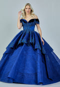 Off Shoulder Maxi Lace Regular Engagement Dress dns3110 - Engagement Dress - Istanbul Fashion Center