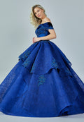 Off Shoulder Maxi Lace Regular Engagement Dress dns3110 - Engagement Dress - Istanbul Fashion Center