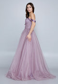 Off Shoulder Maxi Tulle A - Line Regular Prom Dress omn620 - Prom Dress - Istanbul Fashion Center