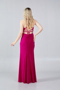 Sleeveless Maxi Lycra Bodycon Regular Evening Dress hot5103 - Evening Dress - Istanbul Fashion Center