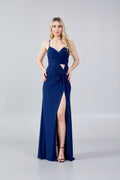 Sleeveless Maxi Lycra Bodycon Regular Evening Dress hot5103 - Evening Dress - Istanbul Fashion Center