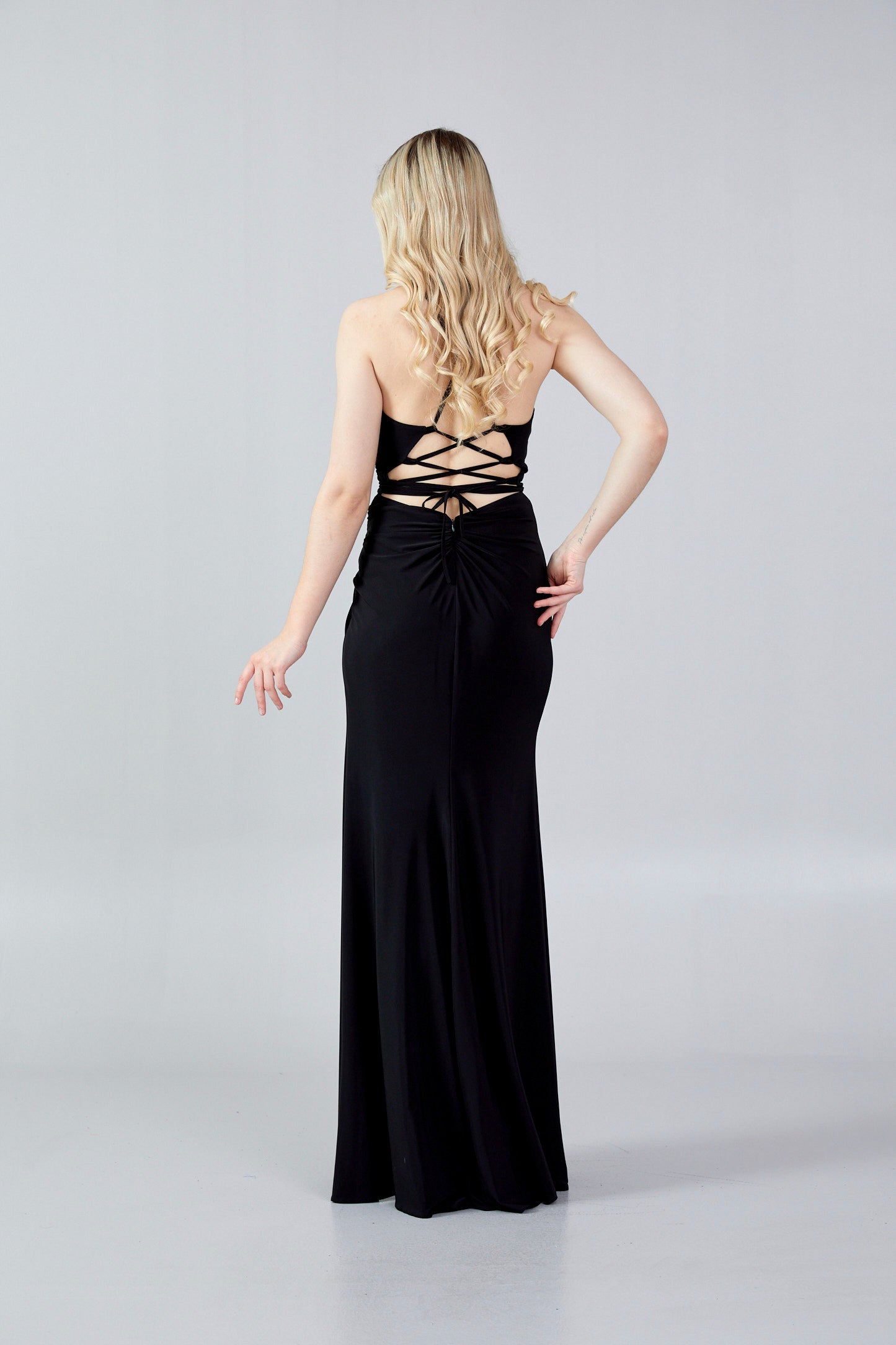 Sleeveless Maxi Lycra Bodycon Regular Evening Dress hot5103 - Evening Dress - Istanbul Fashion Center