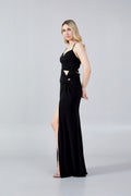 Sleeveless Maxi Lycra Bodycon Regular Evening Dress hot5103 - Evening Dress - Istanbul Fashion Center