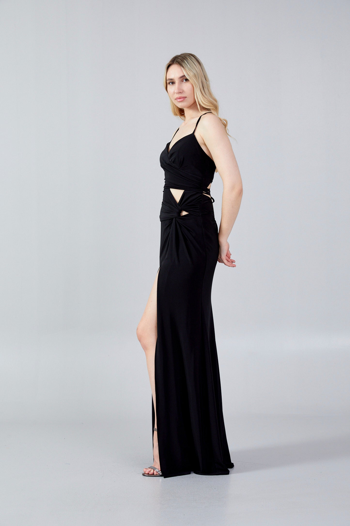 Sleeveless Maxi Lycra Bodycon Regular Evening Dress hot5103 - Evening Dress - Istanbul Fashion Center