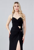Sleeveless Maxi Lycra Bodycon Regular Evening Dress hot5103 - Evening Dress - Istanbul Fashion Center