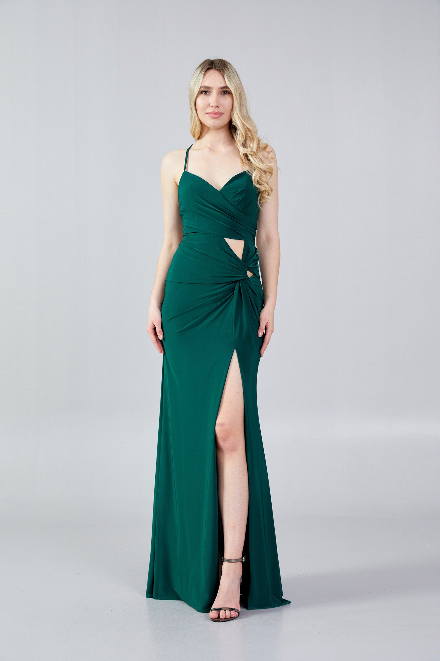 Sleeveless Maxi Lycra Bodycon Regular Evening Dress hot5103 - Evening Dress - Istanbul Fashion Center