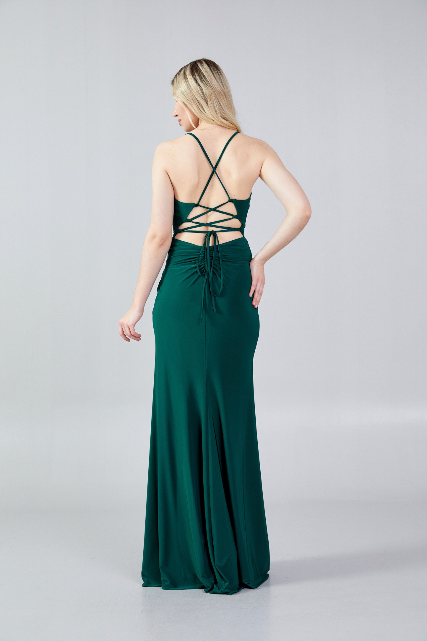 Sleeveless Maxi Lycra Bodycon Regular Evening Dress hot5103 - Evening Dress - Istanbul Fashion Center