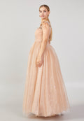 Sleeveless Maxi Tulle A - Line Plus Size Prom Dress mtn2272-1 - Prom Dress - Istanbul Fashion Center