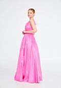 Sleeveless Maxi Polyester Column Regular Wedding Guest Dress frc8981 - Wedding Guest Dress - Istanbul Fashion Center